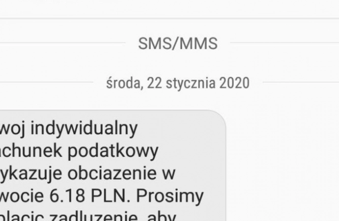 Służby skarbowe ostrzegają przed fałszywymi wiadomościami.